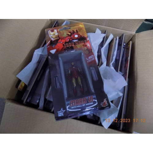 335 - Box of Iron Man 3 Mk VI Figures