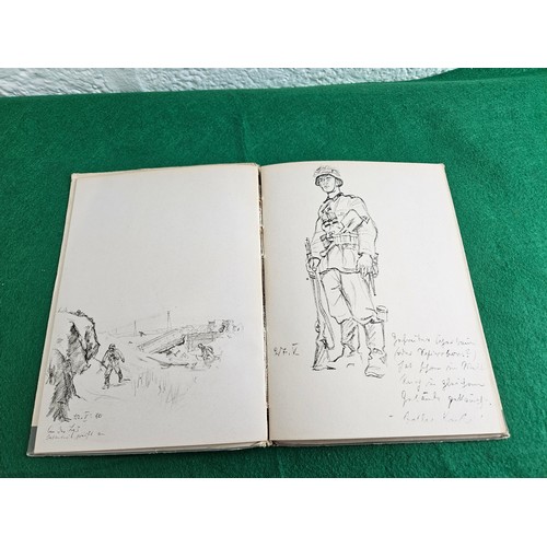 47 - German Wound Badge and Ernst Eigener Sketch Book