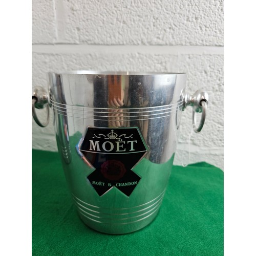 55 - 2 Vintage Moet & Chandon Champagne Ice Buckets by Argit, France