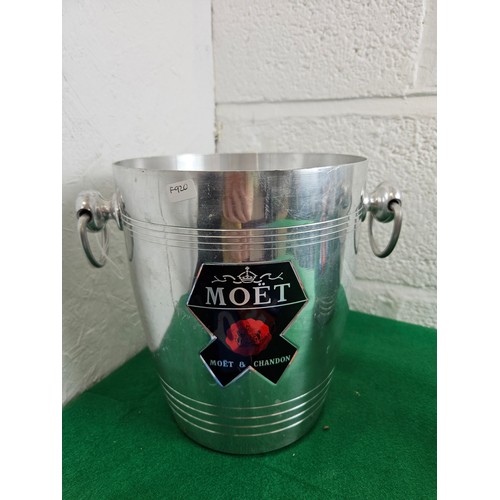 55 - 2 Vintage Moet & Chandon Champagne Ice Buckets by Argit, France