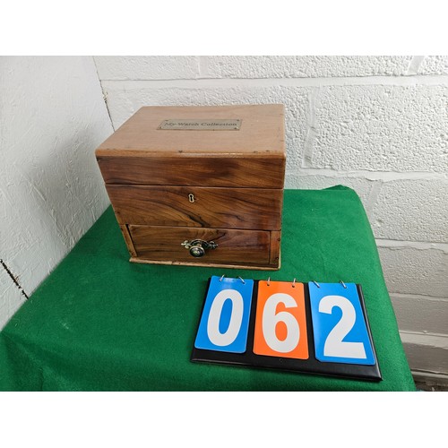 62 - Double Layered Vintage Watch Storage Box