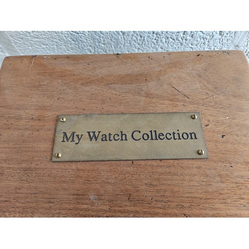 62 - Double Layered Vintage Watch Storage Box