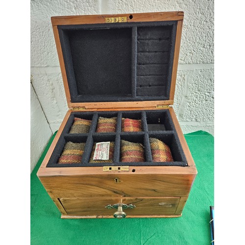 62 - Double Layered Vintage Watch Storage Box