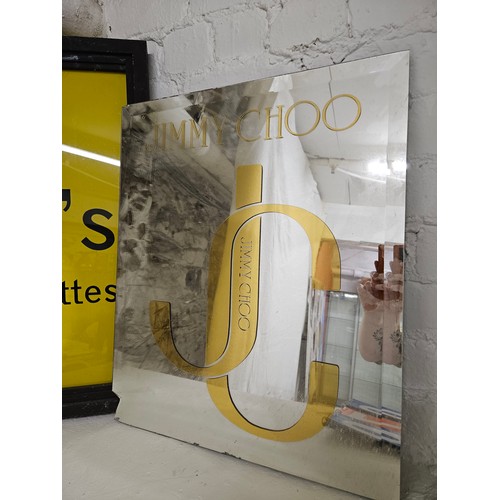 70 - Jimmy Choo Advertising Mirror a/f 28 x 26 inches