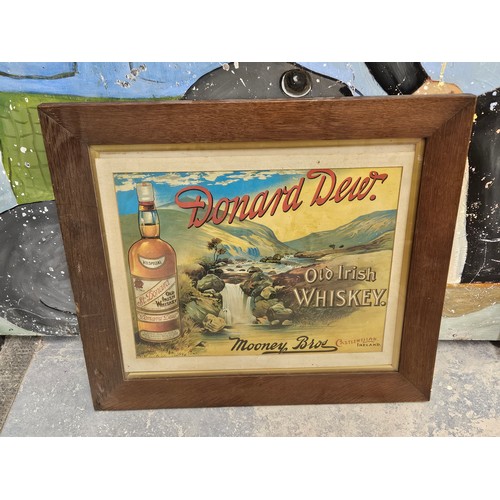 71 - Donard Dew Old Irish Whiskey Picture 24 x 26.5 inches