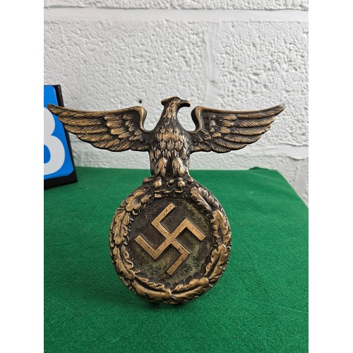 93 - Brass Third Reich Desk Plaque