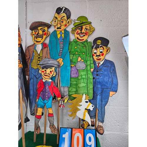 109 - Vintage Double Sided Puppets from a Church With Story