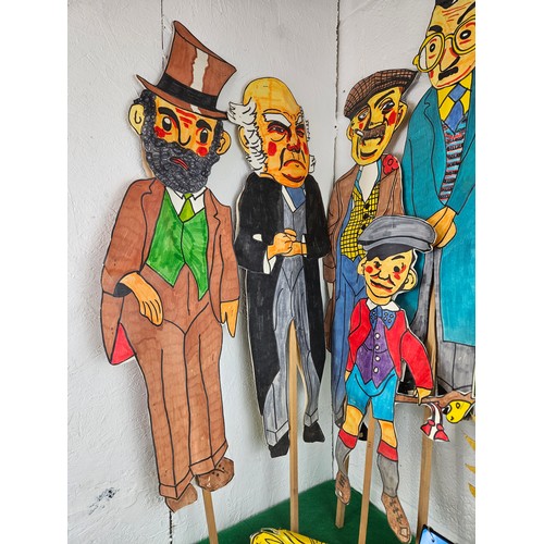 109 - Vintage Double Sided Puppets from a Church With Story