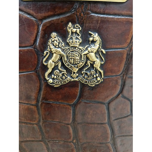 111 - Crocodile Skin Gentlemans Travelling Case