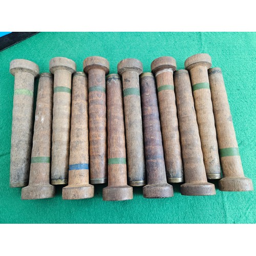 113 - Selection of Antique Mill Bobbins