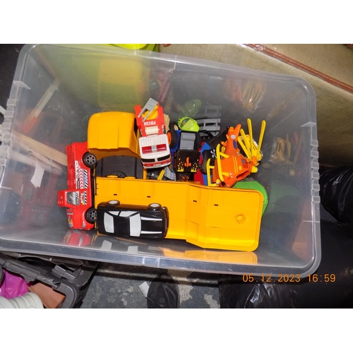 60 - Large Box of Play worn Vehicles