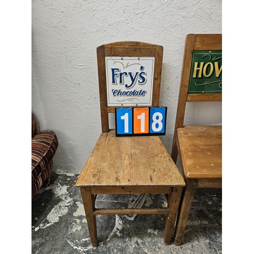 118 - Vintage Advertising Chair