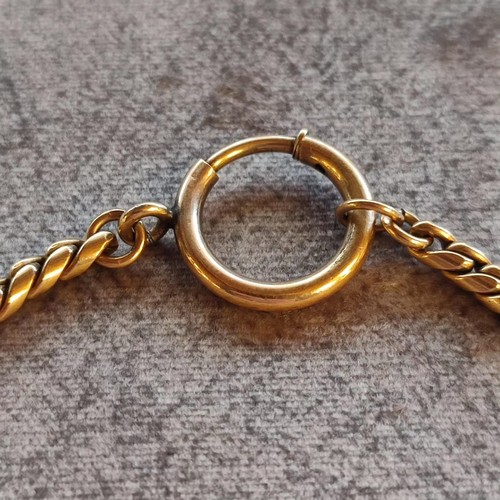 141 - 10ct Gold Cuban Curb Chain Bracelet: Substantial 20 inch, 20mm wide chain in 10ct gold. Handcrafted ... 