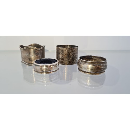 145 - Selection of Silver Napkin Rings 90g