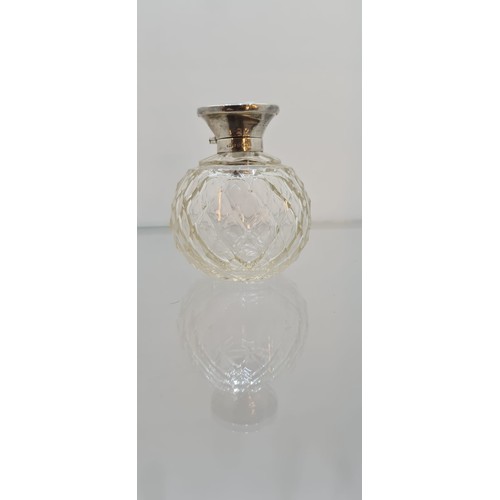 149 - 1923 Hasset and Harper Ltd crystal and Silver Bottle