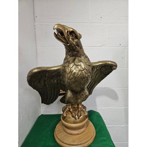 116 - Large Brass Eagle on Stand - Would have been part of a Lectern in a Church 30 x 26 inches