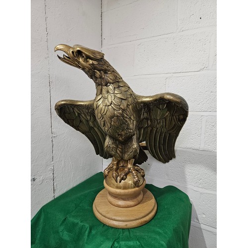 116 - Large Brass Eagle on Stand - Would have been part of a Lectern in a Church 30 x 26 inches