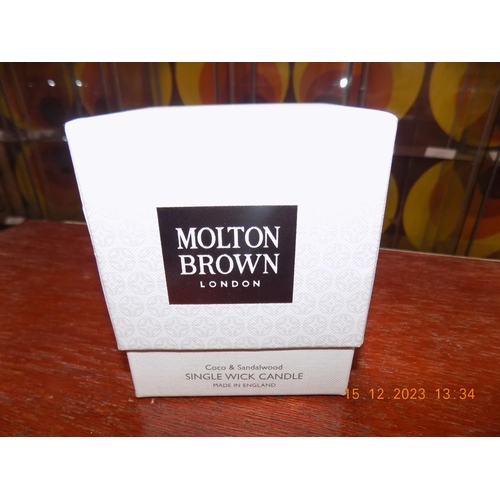 241 - Small Molton Brown Candle Coco and Sandlewood