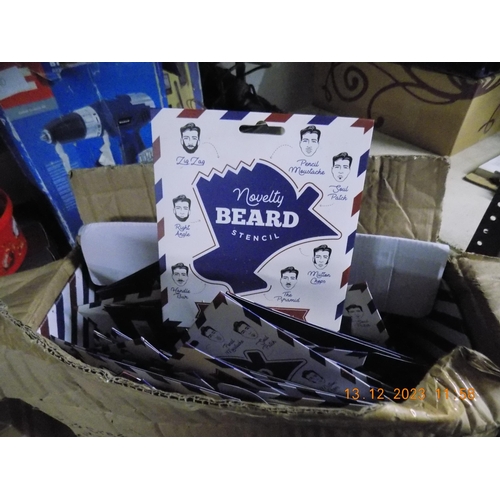 268 - Box of Novelty Beard Stencils