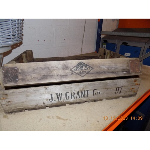 319 - Hendrix and Grant Wooden Crates