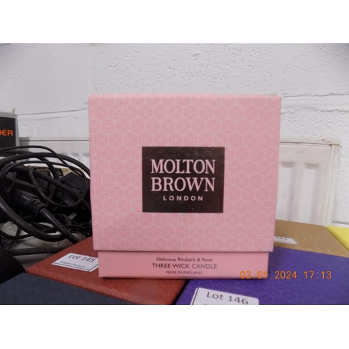 149 - Large Molton Brown Candle Delicious Rhubarb & Rose