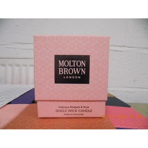 156 - Small Molton Brown Candle Delicious Rhubarb & Rose