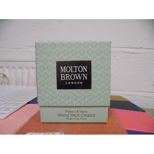 159 - Small Molton Brown Candle Mulberry & Thyme