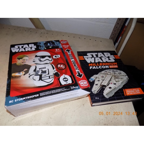 257 - Millennium Falcon Book & Model and RC Stormtrooper