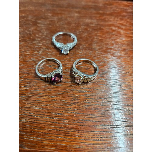 513 - 3 Silver Rings