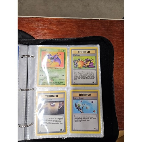 546 - Binder of Mixed Pokemon Cards from Rocket, Fossil and Jungle Sets