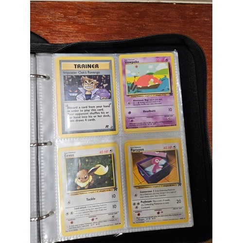 546 - Binder of Mixed Pokemon Cards from Rocket, Fossil and Jungle Sets