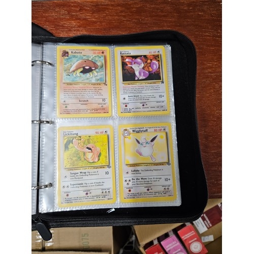 546 - Binder of Mixed Pokemon Cards from Rocket, Fossil and Jungle Sets