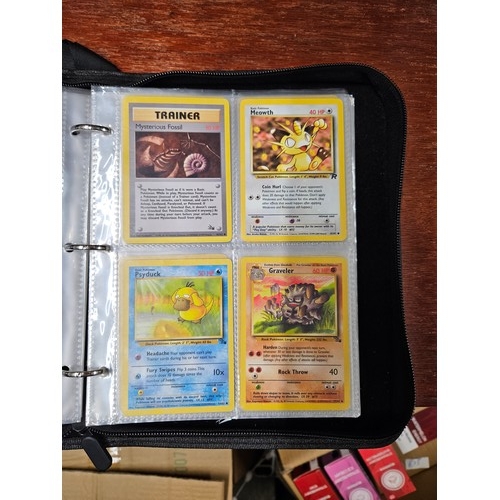 546 - Binder of Mixed Pokemon Cards from Rocket, Fossil and Jungle Sets