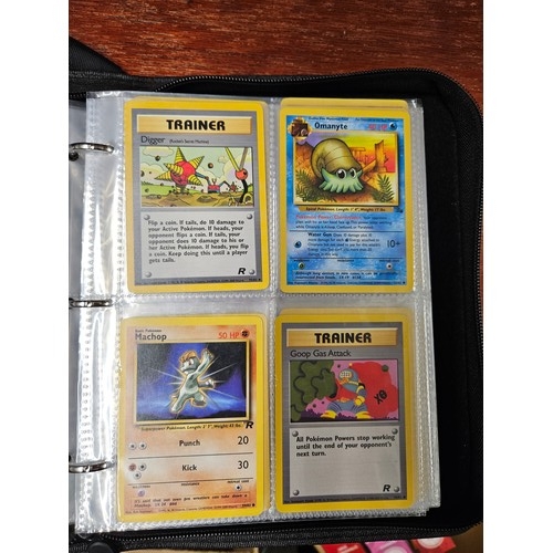 546 - Binder of Mixed Pokemon Cards from Rocket, Fossil and Jungle Sets