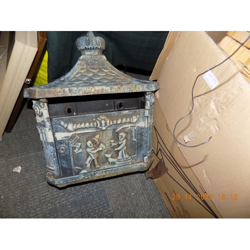 354 - Cast Iron Post Box a/f