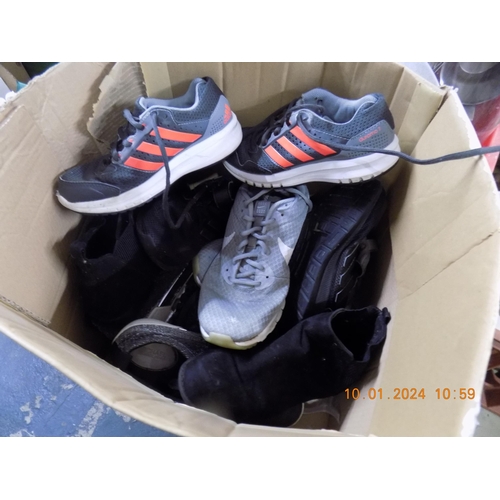 173 - Box of Shoes and Trainers. Inc Nike and Adidas etc