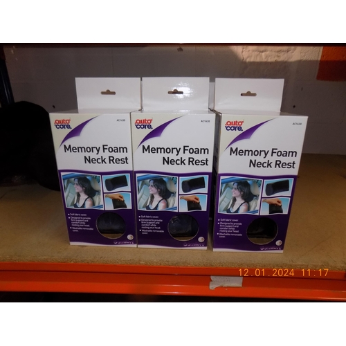 373 - Box of 9 New Memory Foam Neck Rests