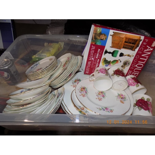 387 - Box of Pottery etc. Inc Coalport