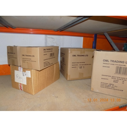 406 - 5 Boxes of Stay Safe Care Packs etc