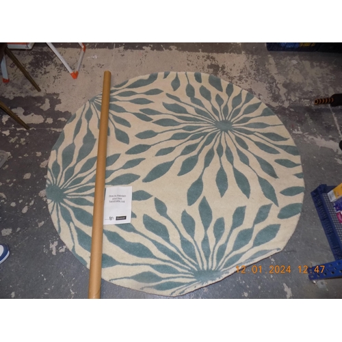 465 - New Handmade 100% Wool Rug 58 Inches