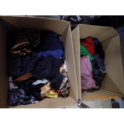 204 - 2 Large Boxes of Womens Clothing