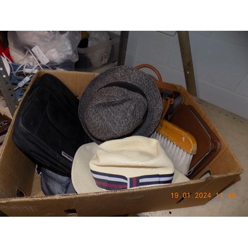 247 - Box of Men's Hats and Accessories