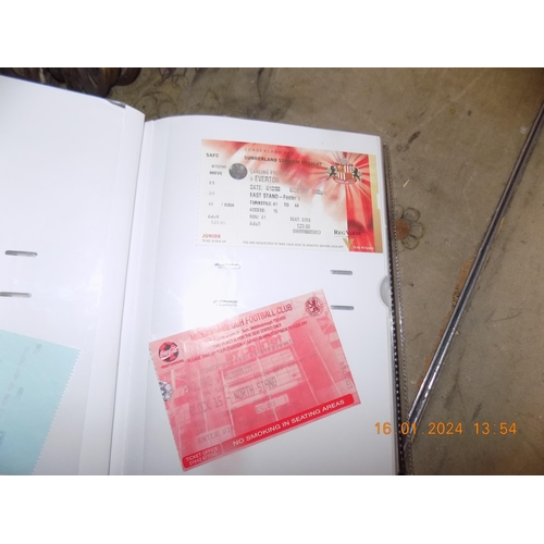 28 - Photo Album of Football Ticket Stubs