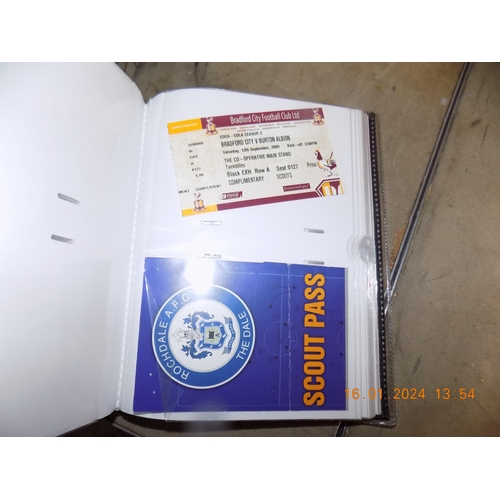 28 - Photo Album of Football Ticket Stubs