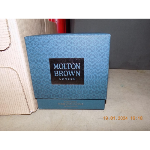 351 - Large Molton Brown Candle Russian Leather