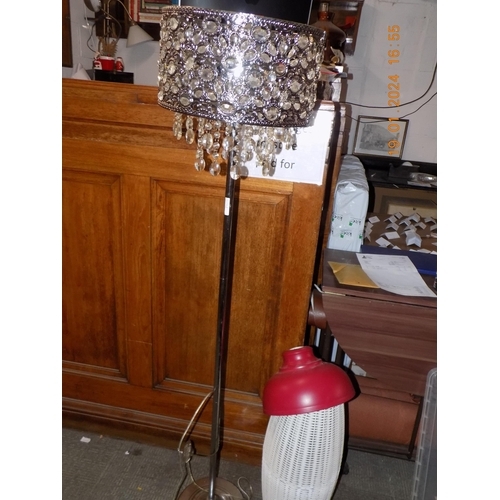 464 - Lamp, Lampshade and Large Vase