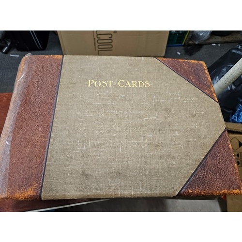 523 - Large Postcard Album Partly full of 750+ early 1900's Postcards, with Subjects, Topographical and Wo... 