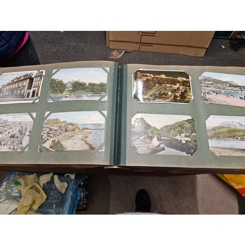 523 - Large Postcard Album Partly full of 750+ early 1900's Postcards, with Subjects, Topographical and Wo... 