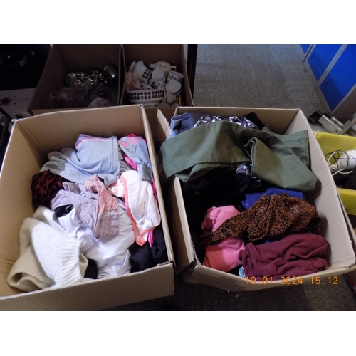 344 - 2 Large Boxes of Mixed Clothing