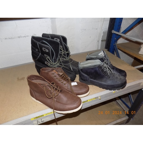 168 - 2 Pair of Boots and Pair of Snow Boots Size 12